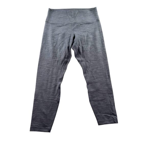 Lululemon Align Crop 23" Size 12 Mini Heathered Herringbone Black White Nulu - Picture 1 of 6